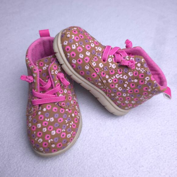 Carter's Just One You Kyrie Baby Toddler Girls Floral Boots, Size 4, EUC - Picture 7 of 9